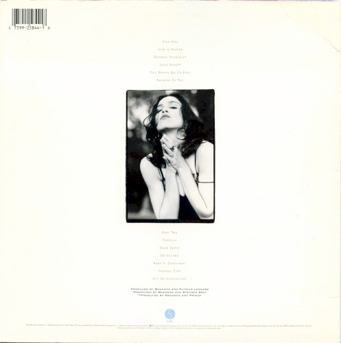 Madonna - Like a Prayer back cover