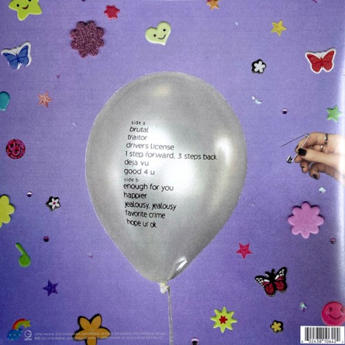 Olivia Rodrigo - SOUR back cover