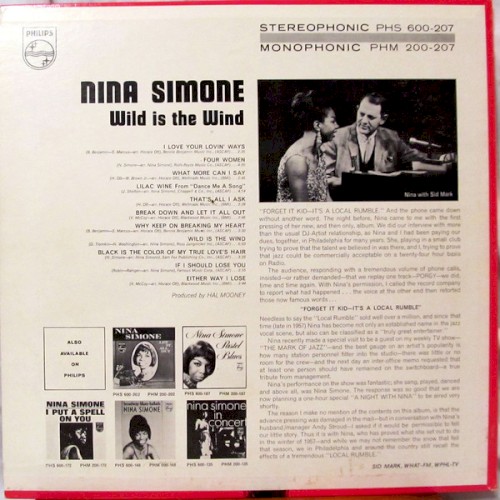 Nina Simone - Wild Is the Wind back cover