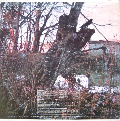 Black Sabbath - Black Sabbath back cover